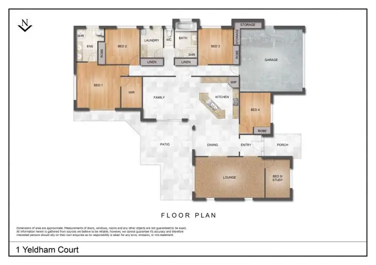 Floorplan of Homely house listing, 1 Yeldham Court, Annandale QLD 4814