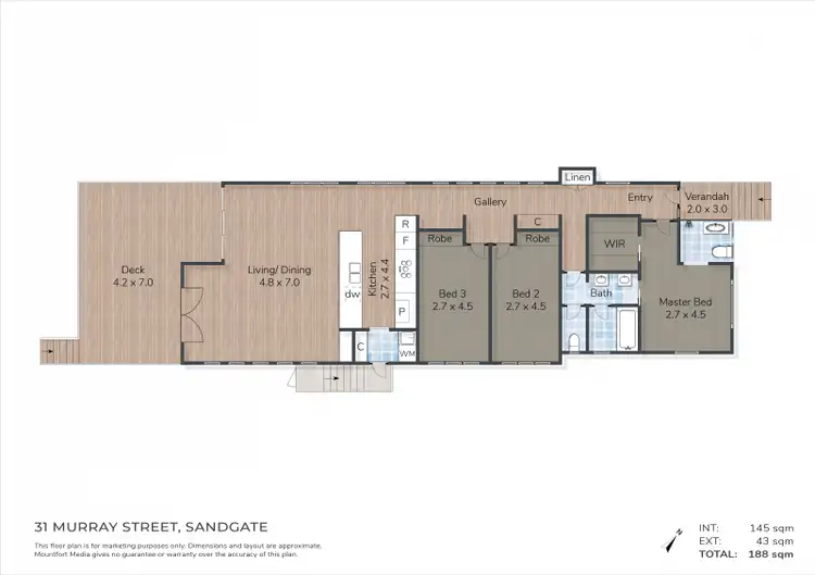 Floorplan of Homely house listing, 31 Murray Street, Sandgate QLD 4017