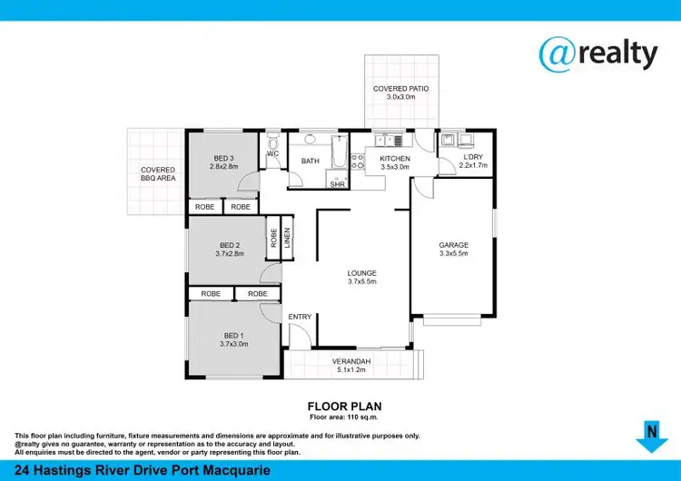 Floorplan of Homely house listing, 24 Hastings River Drive, Port Macquarie NSW 2444