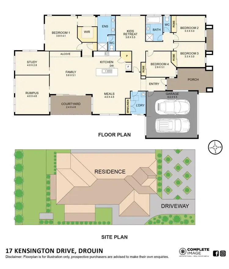 Floorplan of Homely house listing, 17 Kensington Square, Drouin VIC 3818