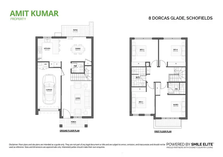 Floorplan of Homely townhouse listing, 8 Dorcas Glade, Schofields NSW 2762