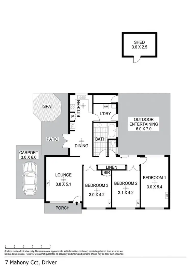 Floorplan of Homely house listing, 7 Mahony Circuit, Driver NT 830