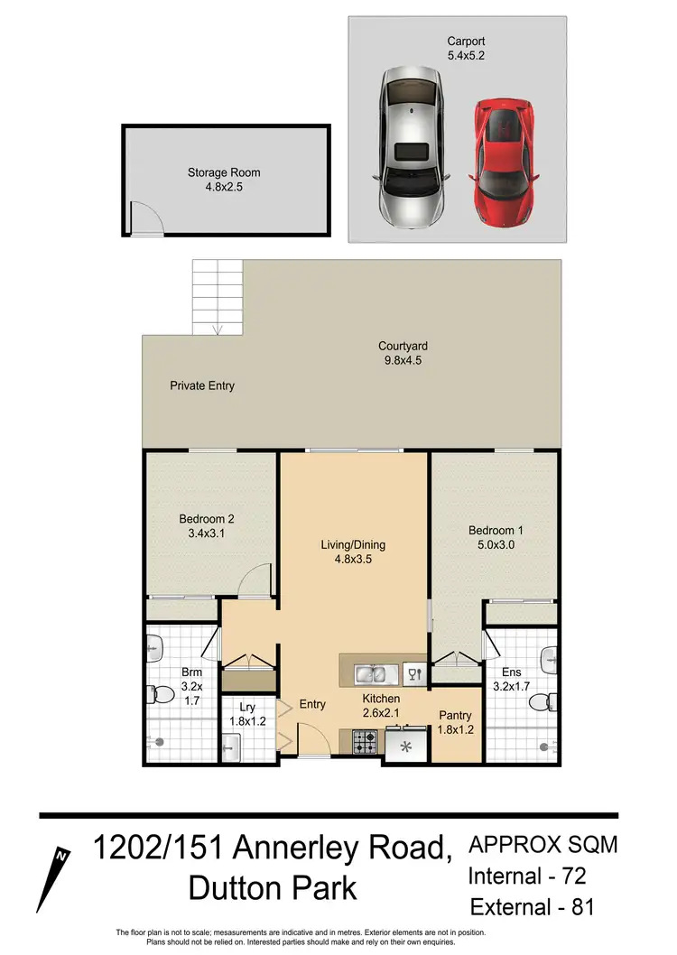 Floorplan of Homely apartment listing, 1202/151 Annerley Road, Dutton Park QLD 4102