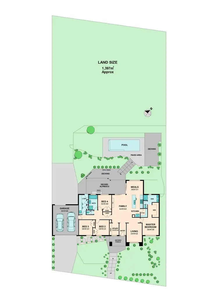 Floorplan of Homely house listing, 24 Lucca Way, Hidden Valley VIC 3756