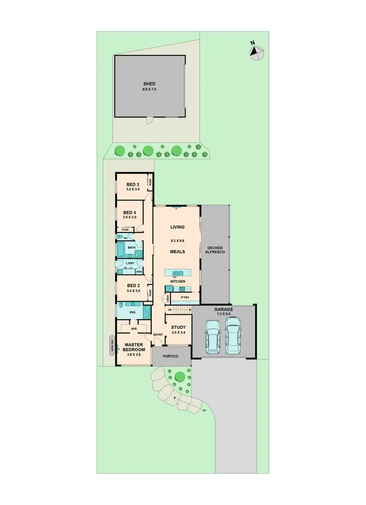Floorplan of Homely house listing, 26 Lightwood Avenue, Seymour VIC 3660