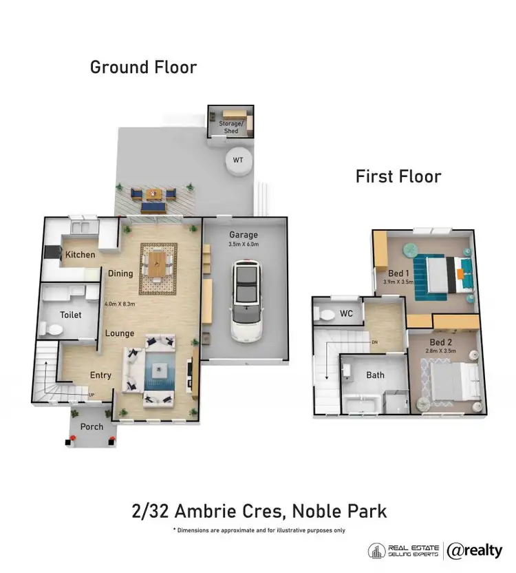 Floorplan of Homely block of units listing, 2/32 Ambrie Crescent, Noble Park VIC 3174