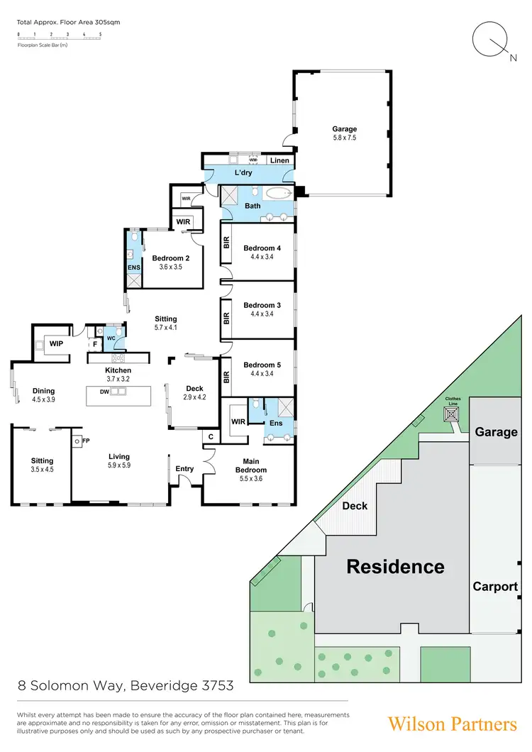 Floorplan of Homely house listing, 8 Solomon Way, Beveridge VIC 3753