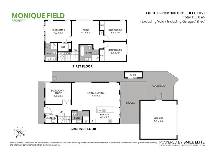 Floorplan of Homely semi-detached listing, 110 The Promontory Drive, Shell Cove NSW 2529
