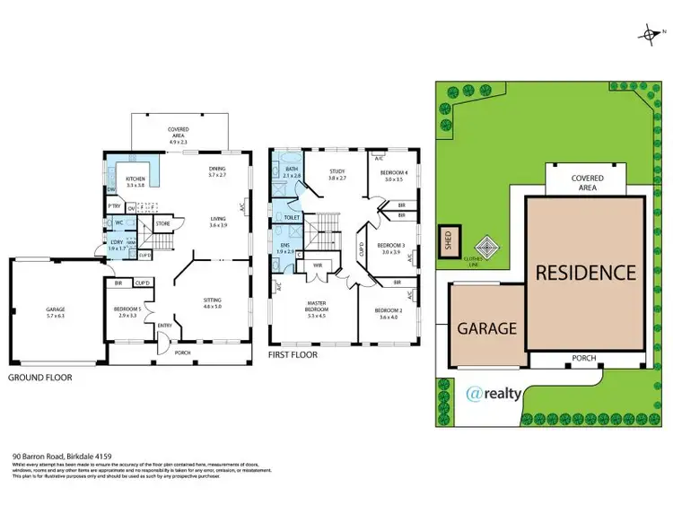 Floorplan of Homely house listing, 90 Barron Road, Birkdale QLD 4159
