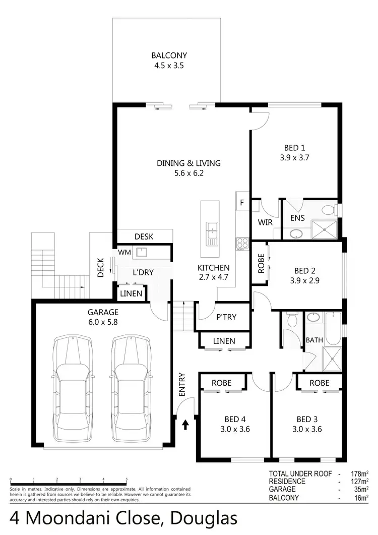 Floorplan of Homely house listing, 4 Moondani Close, Douglas QLD 4814