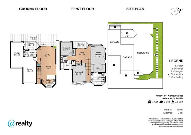 Floorplan of Homely townhouse listing, 6/141 Cotlew Street, Ashmore QLD 4214