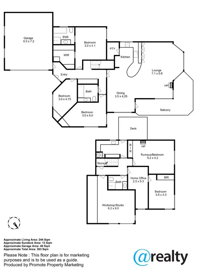Floorplan of Homely house listing, 711 Oceana Drive, Tranmere TAS 7018