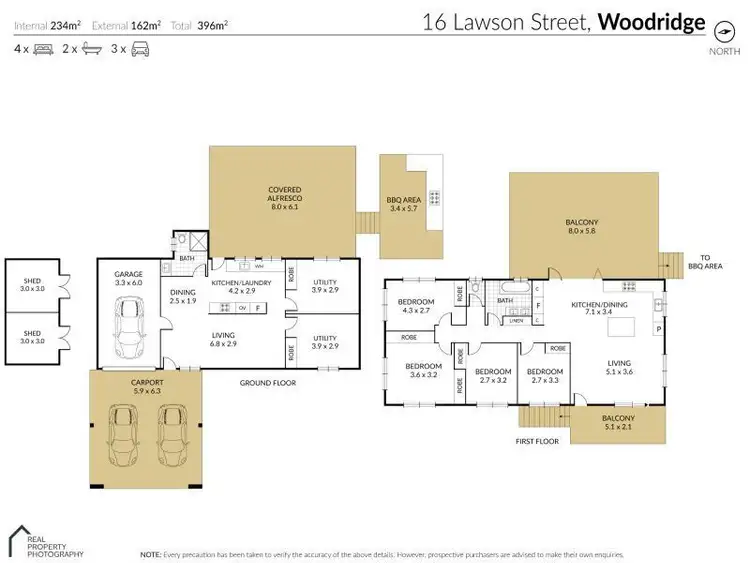Floorplan of Homely house listing, 16 Lawson Street, Woodridge QLD 4114
