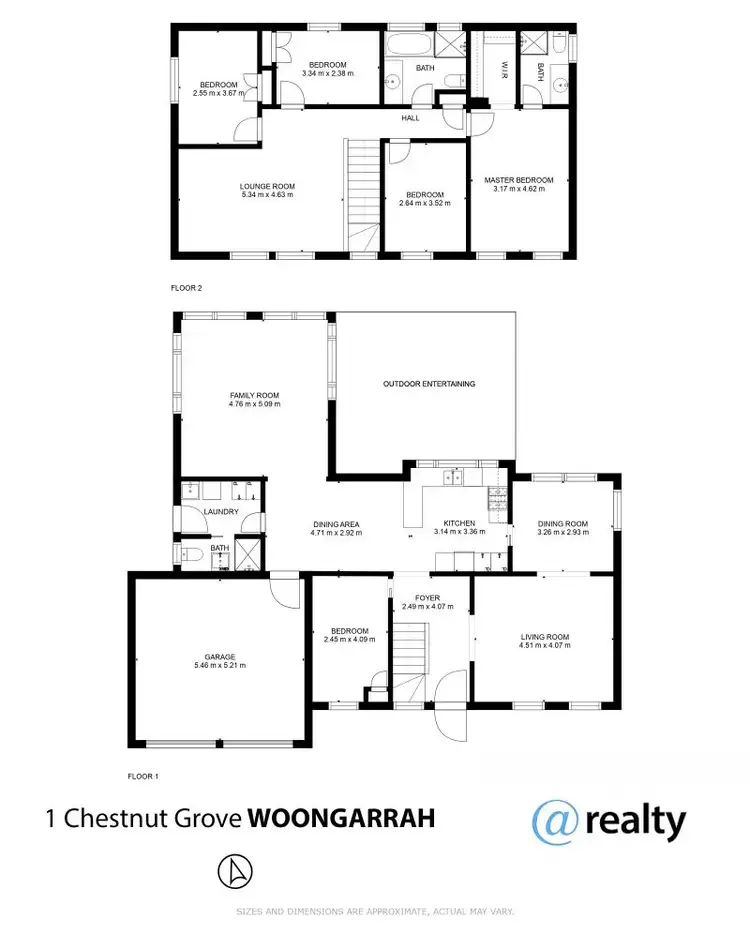 Floorplan of Homely house listing, 1 Chestnut Grove, Woongarrah NSW 2259