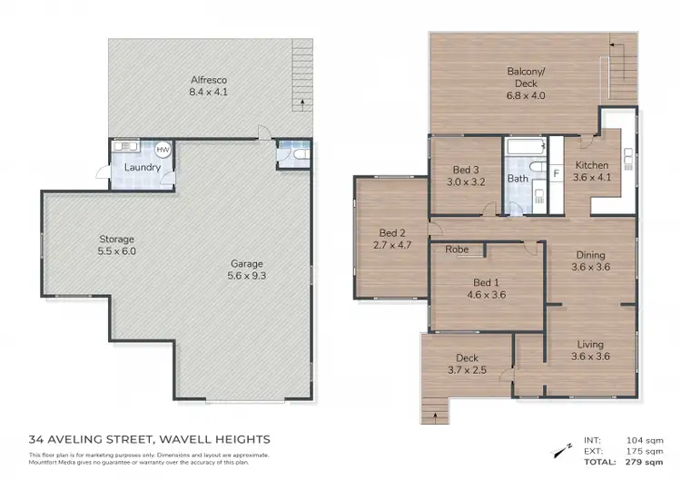 Floorplan of Homely house listing, 34 Aveling Street, Wavell Heights QLD 4012