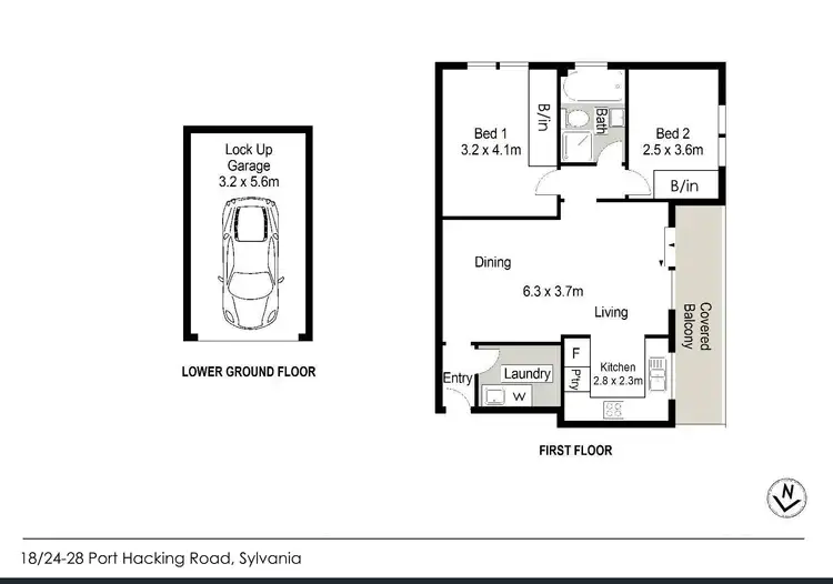 Floorplan of Homely apartment listing, 18/28 Port Hacking Road, Sylvania NSW 2224