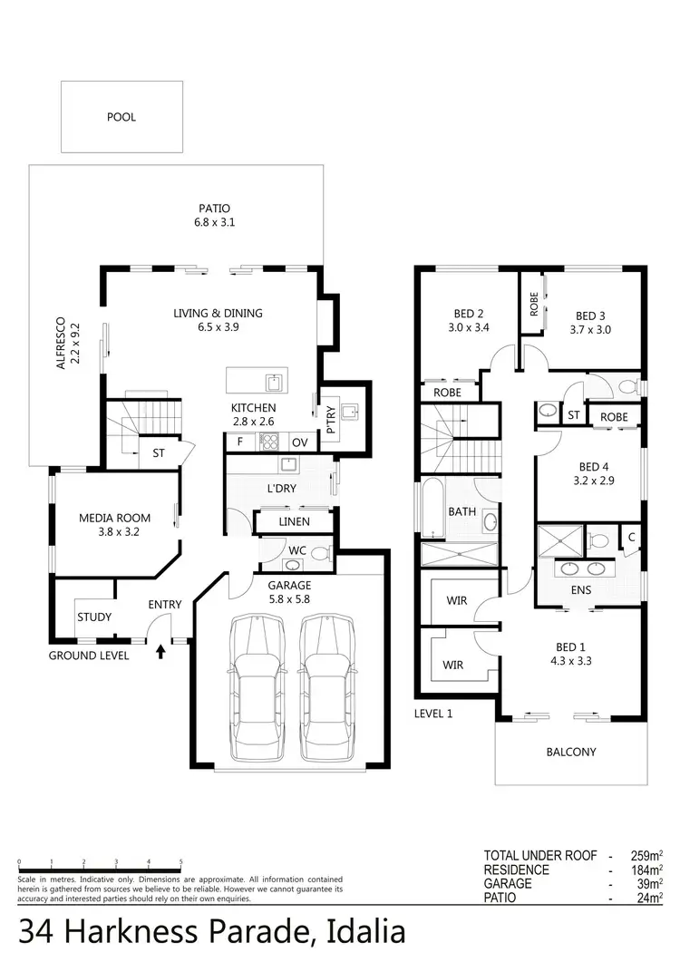 Floorplan of Homely house listing, 34 Harkness Parade, Idalia QLD 4811