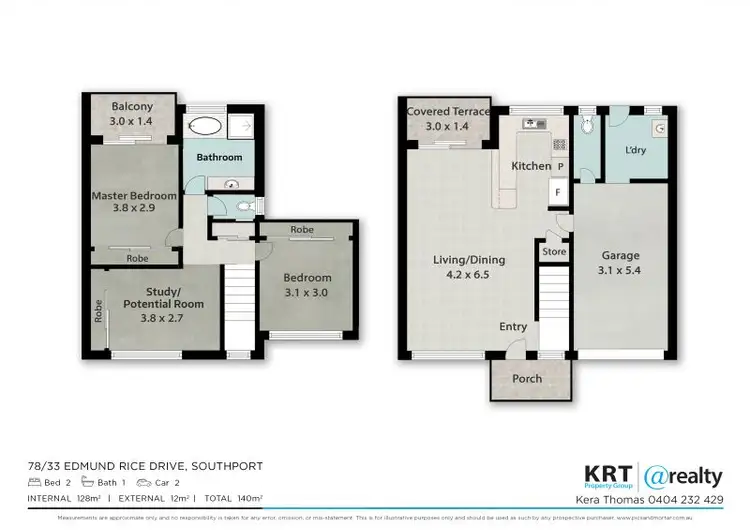 Floorplan of Homely townhouse listing, 78/33 Edmund Rice Drive, Southport QLD 4215