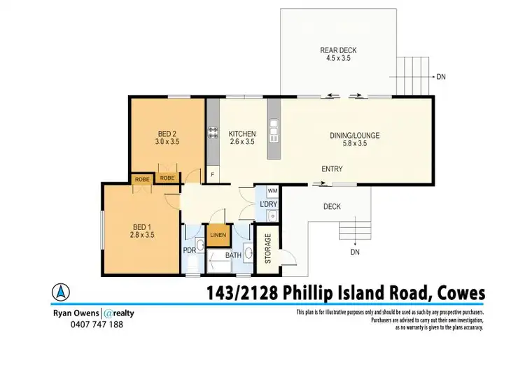 Floorplan of Homely villa listing, 143/2128 Phillip Island Road, Cowes VIC 3922