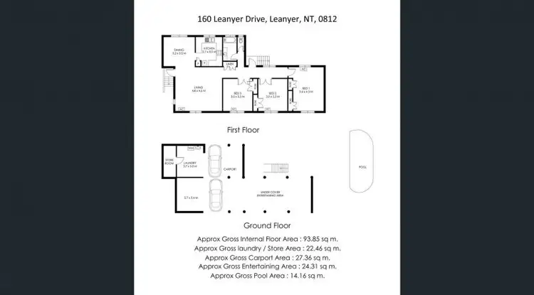 Floorplan of Homely house listing, 160 Leanyer Drive, Leanyer NT 812