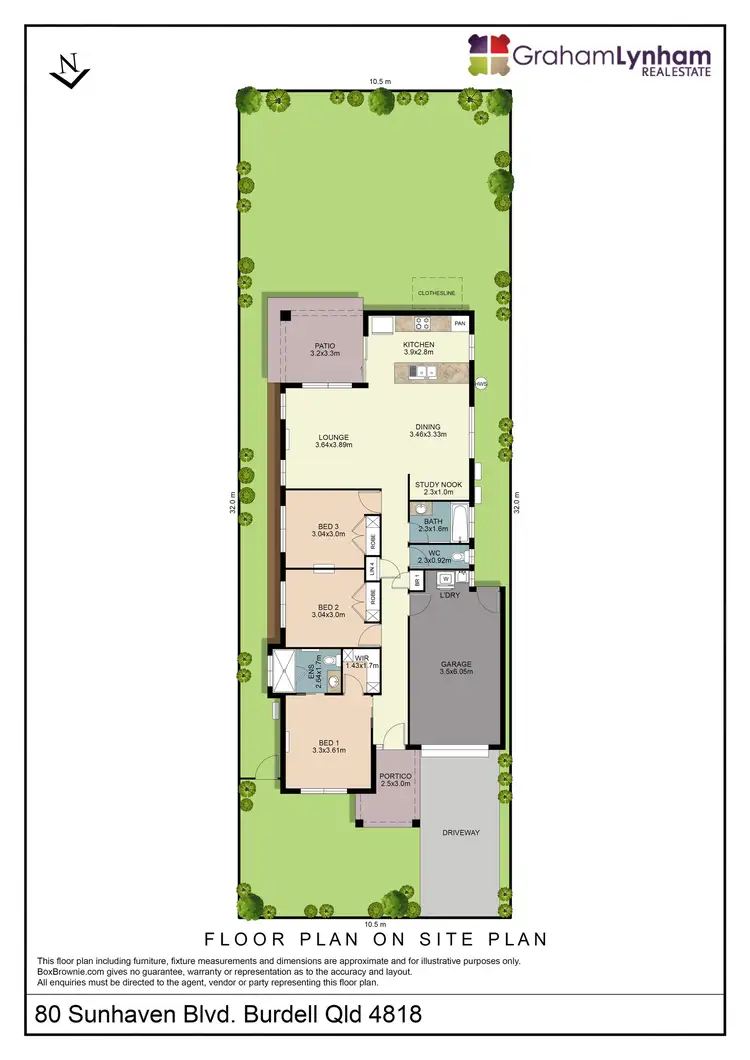 Floorplan of Homely house listing, 80 Sunhaven Boulevard, Burdell QLD 4818