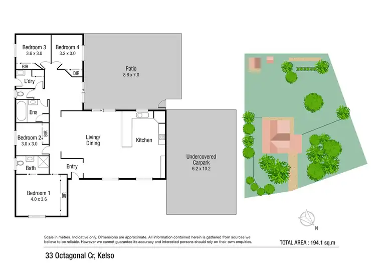 Floorplan of Homely rural property listing, 33 Octagonal Crescent, Kelso QLD 4815