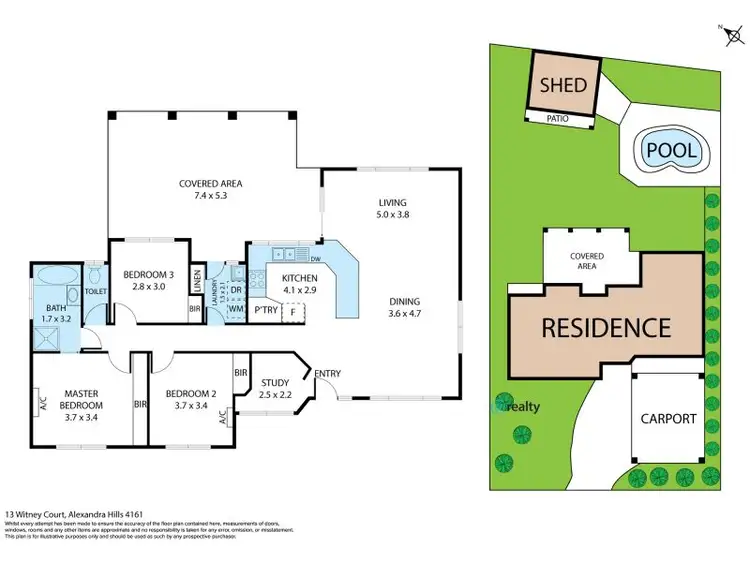 Floorplan of Homely house listing, 13 Witney Court, Alexandra Hills QLD 4161
