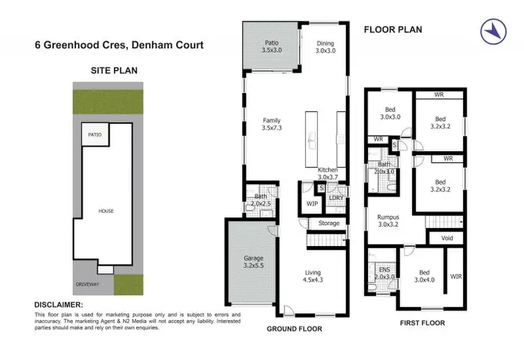 Floorplan of Homely house listing, 6 Greenhood Crescent, Denham Court NSW 2565