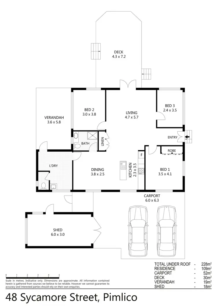 Floorplan of Homely house listing, 48 Sycamore Street, Pimlico QLD 4812