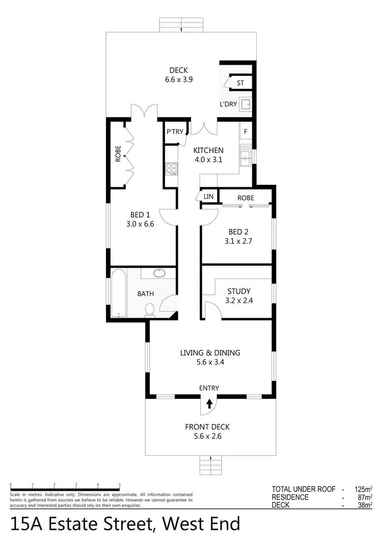 Floorplan of Homely house listing, 15a Estate Street, West End QLD 4810