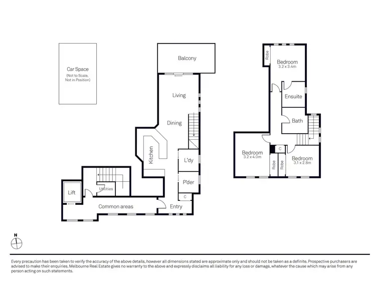 Floorplan of Homely apartment listing, 6/58 Abbotsford Street, West Melbourne VIC 3003