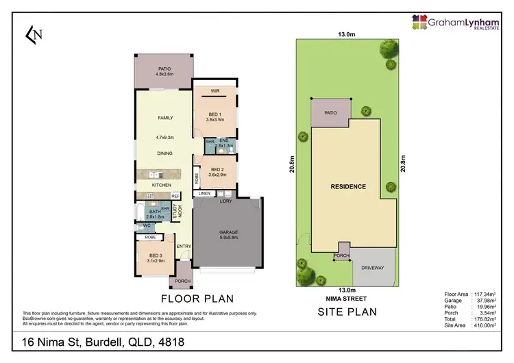 Floorplan of Homely house listing, 16 Nima Street, Burdell QLD 4818