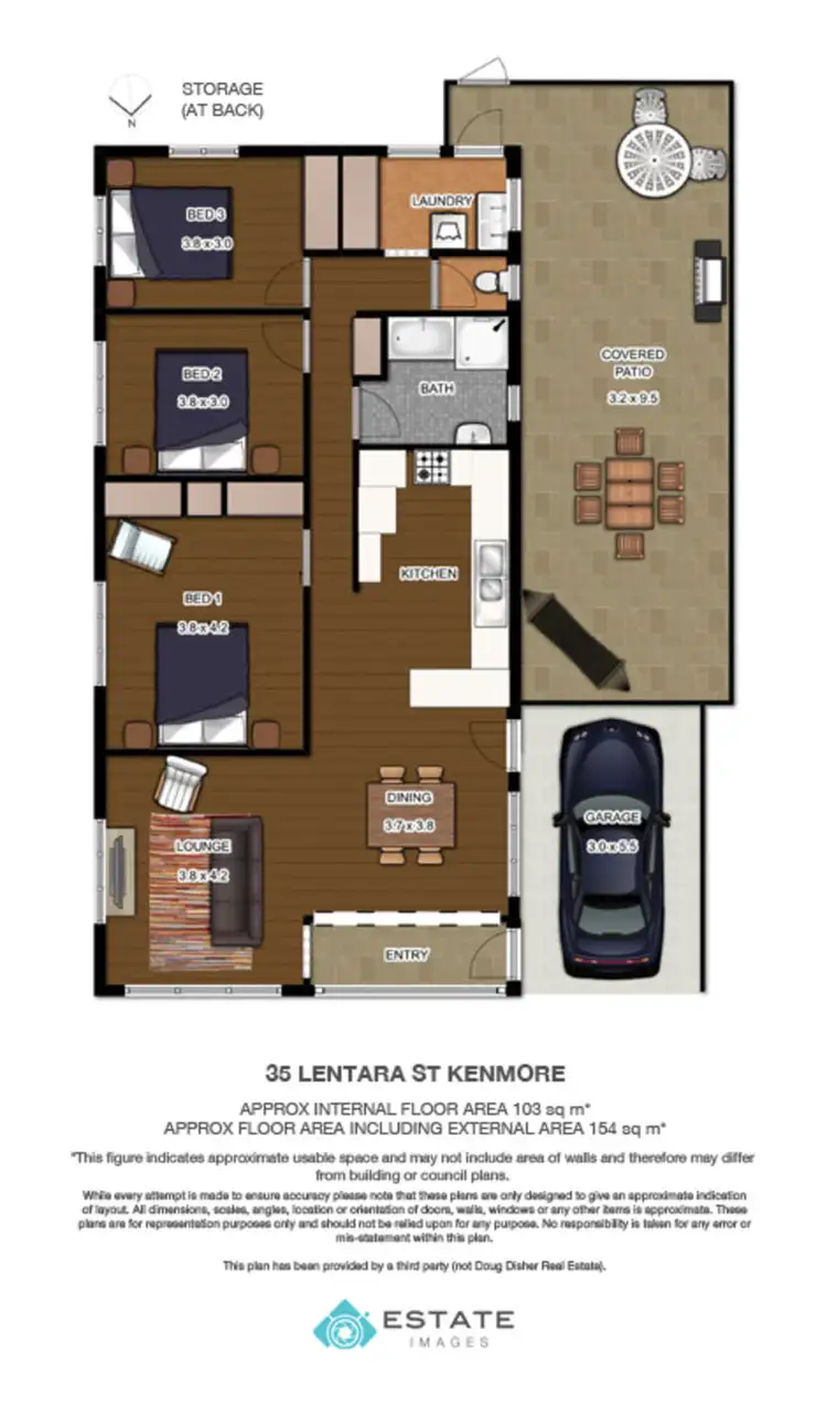 Floorplan of Homely house listing, 35 Lentara Street, Kenmore QLD 4069