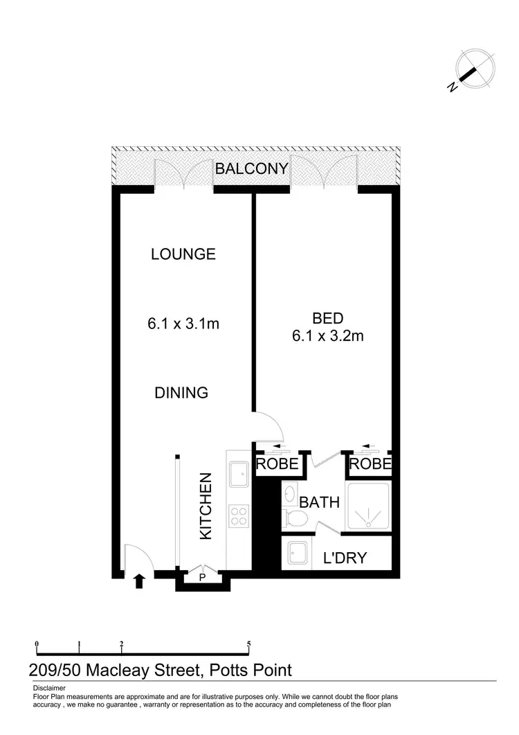 Floorplan of Homely apartment listing, 209/50 Macleay Street, Potts Point NSW 2011