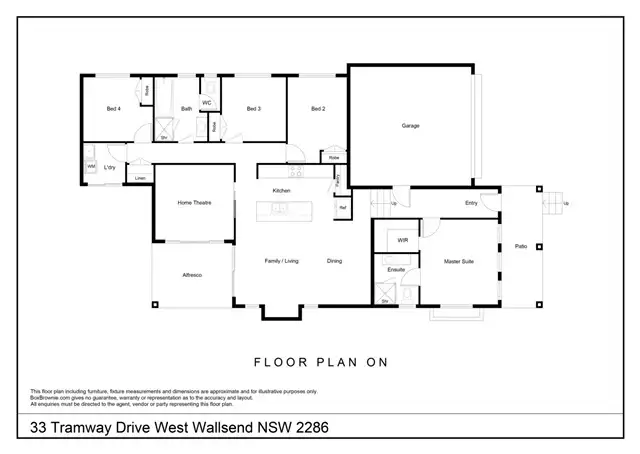 Floorplan of Homely house listing, 33 Tramway Drive, West Wallsend NSW 2286