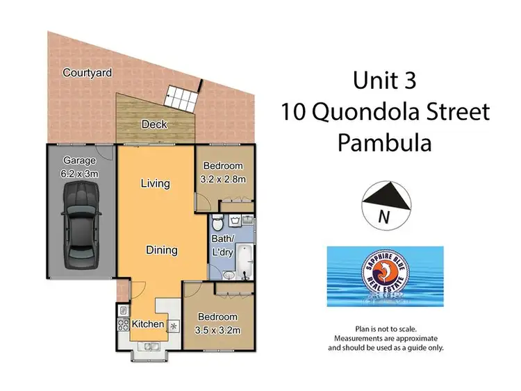 Floorplan of Homely villa listing, 3/10 Quondola St, Pambula NSW 2549