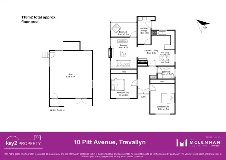 Floorplan of Homely house listing, 10 Pitt Avenue, Trevallyn TAS 7250