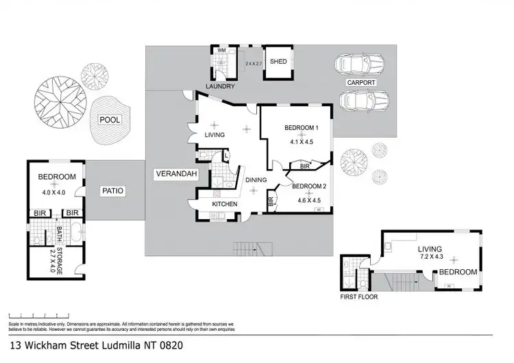 Floorplan of Homely house listing, 13 Wickham Street, Ludmilla NT 820