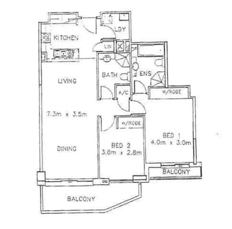 Floorplan of Homely apartment listing, 55/4-10 Pound Rd, Hornsby NSW 2077