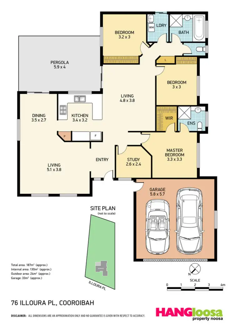 Floorplan of Homely house listing, 76 Illoura Place, Cooroibah QLD 4565