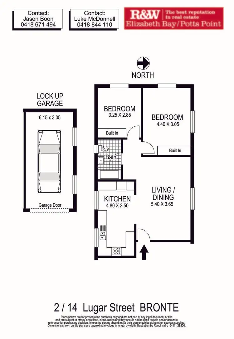 Floorplan of Homely apartment listing, 2/14 Lugar Street, Bronte NSW 2024