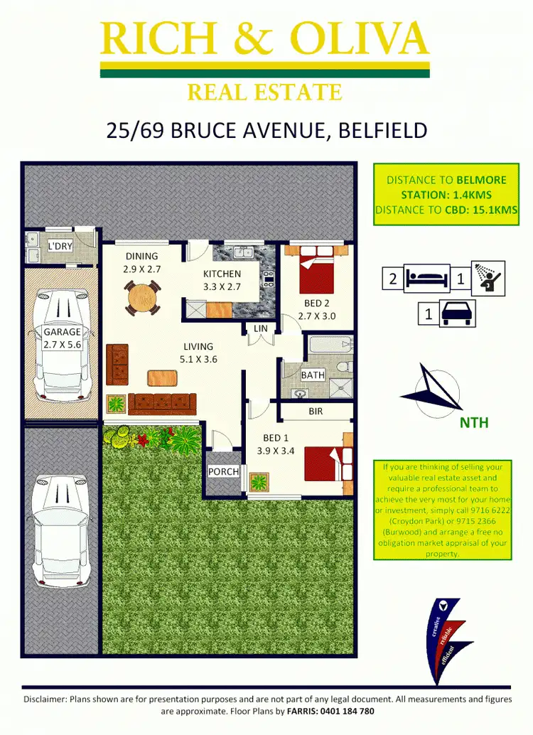 Floorplan of Homely villa listing, 25/69 Bruce Avenue, Belfield NSW 2191