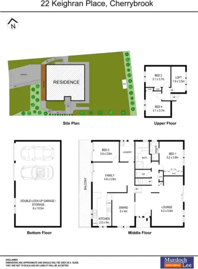 Floorplan of Homely house listing, 22 Keighran Place, Cherrybrook NSW 2126