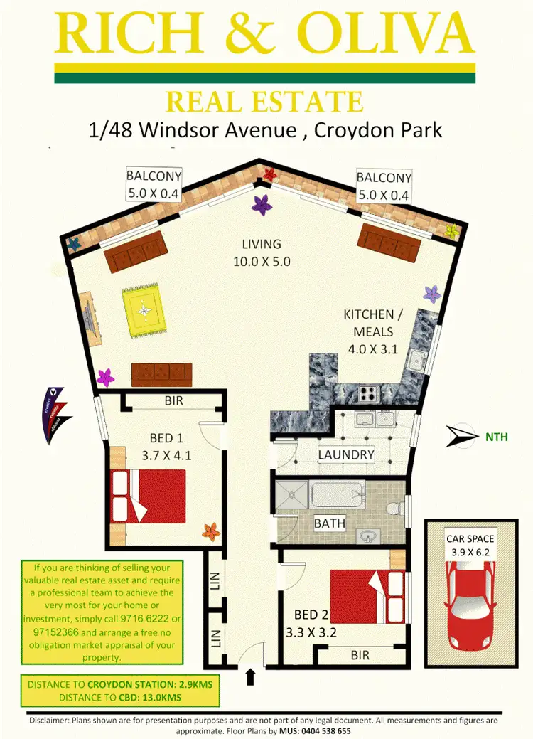 Floorplan of Homely apartment listing, 1/48 Windsor Avenue, Croydon Park NSW 2133