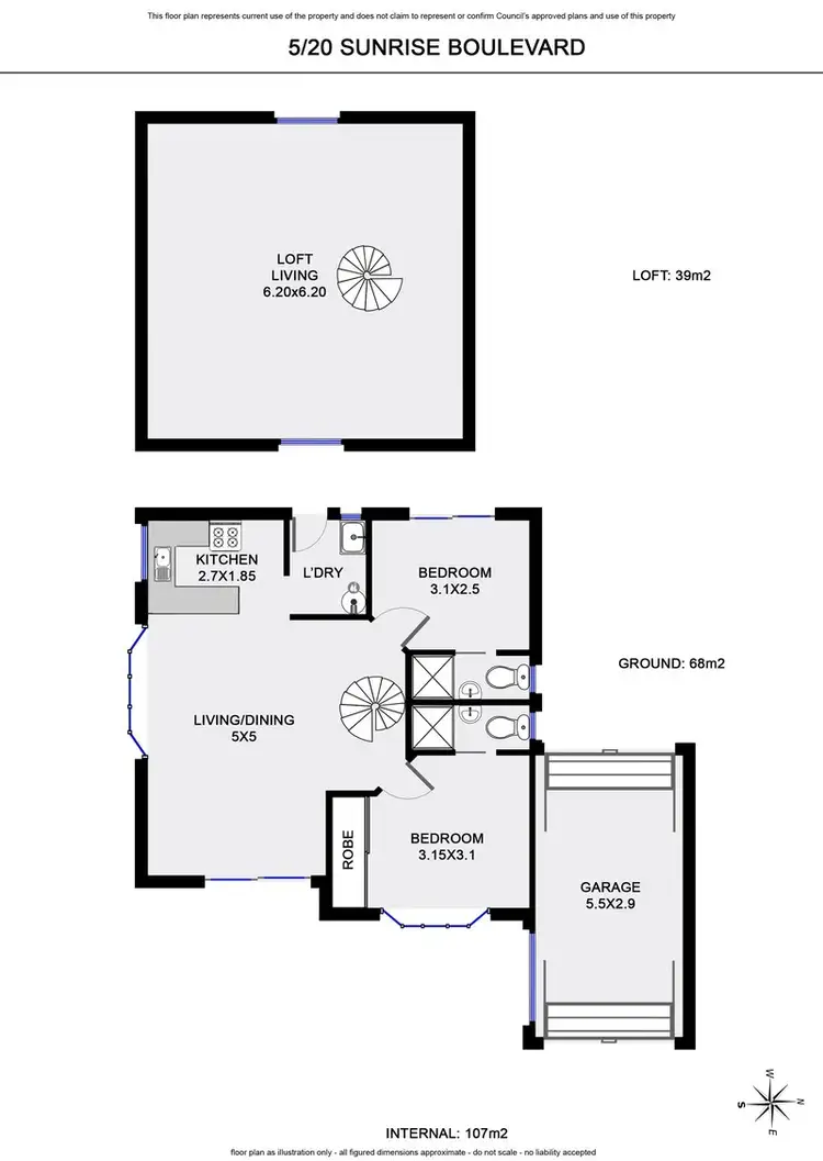 Floorplan of Homely unit listing, 5/20 Sunrise Boulevard, Byron Bay NSW 2481