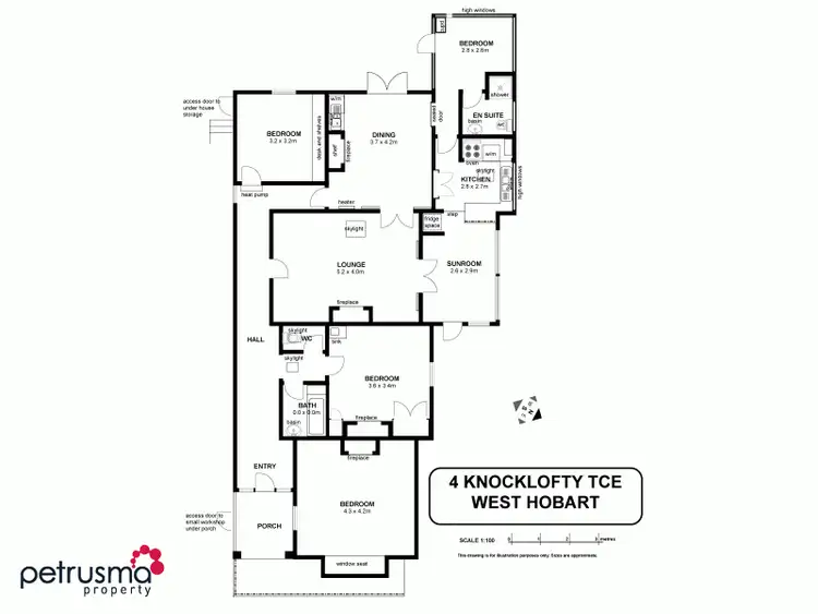 Floorplan of Homely house listing, 4 Knocklofty Terrace, West Hobart TAS 7000