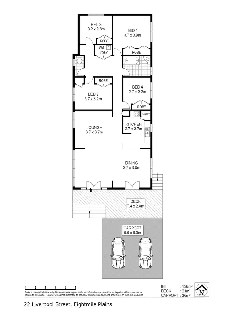 Floorplan of Homely house listing, 22 Liverpool Street, Eight Mile Plains QLD 4113