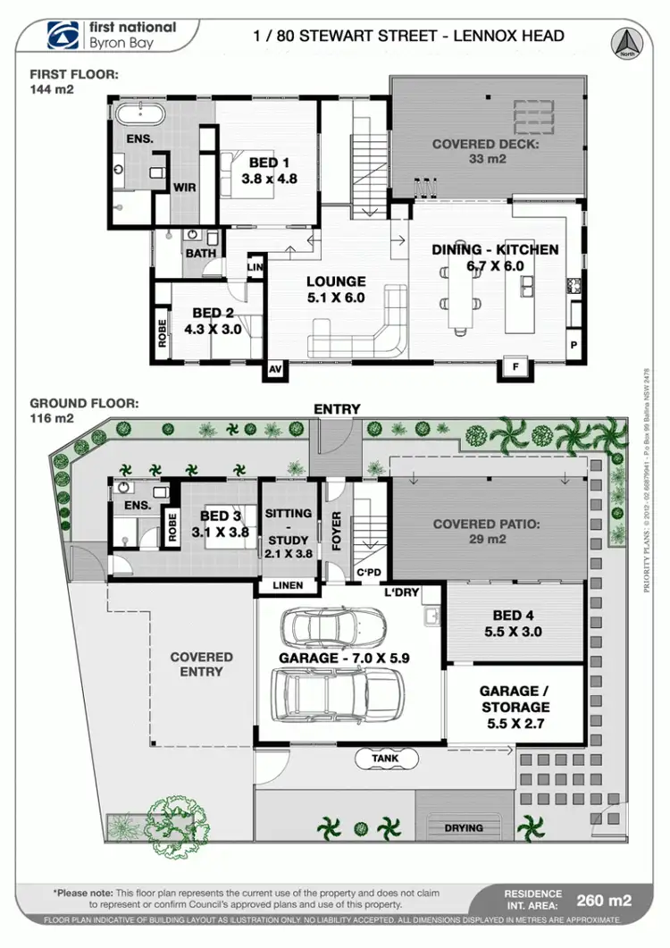 Floorplan of Homely house listing, 1/80 Stewart Street, Lennox Head NSW 2478