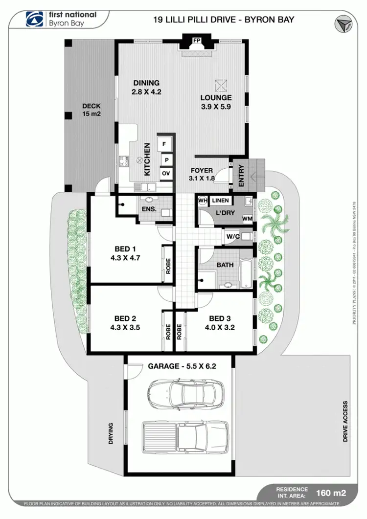 Floorplan of Homely house listing, 19 Lilli Pilli Drive, Byron Bay NSW 2481