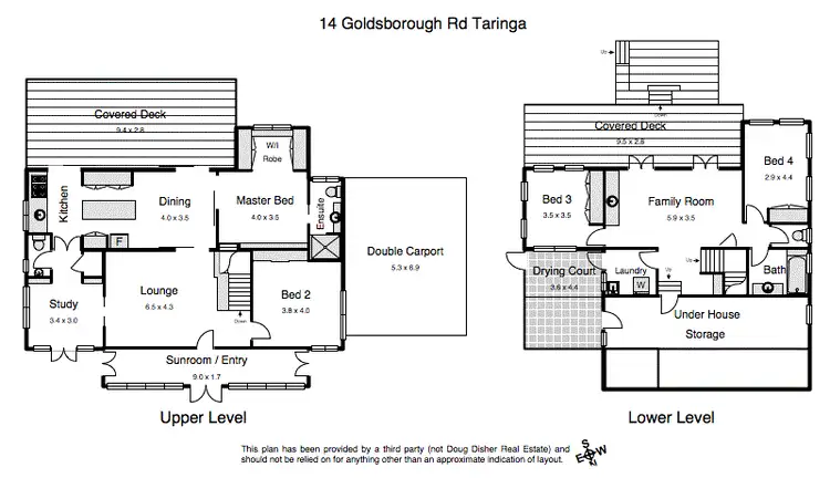 Floorplan of Homely house listing, 14 Goldsbrough Road, Taringa QLD 4068